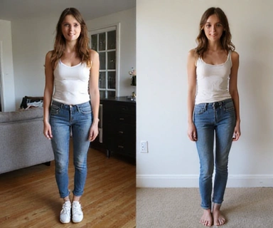 Foto anonima della stessa persona dopo un percorso nutrizionale, focus sul benessere generale